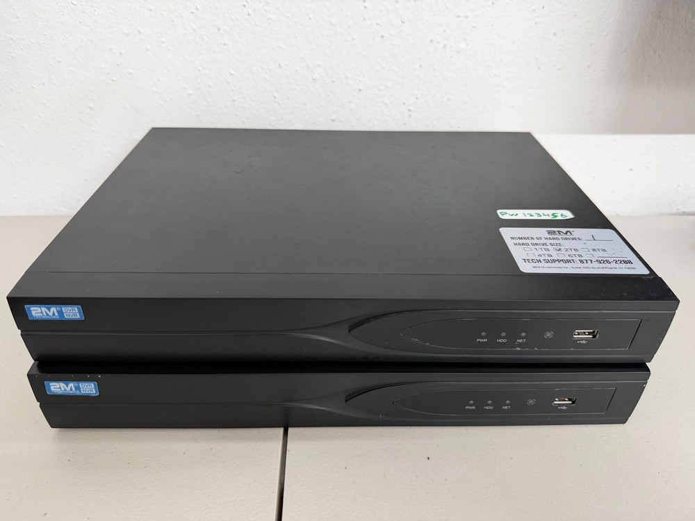 16CH DVR 2M Technology 2TB Security Camera 1080P Scan QR Code Online Used 2Pcs