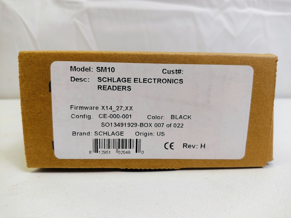 SCHLAGE SM10 Black Card Reader Schlage Electronics