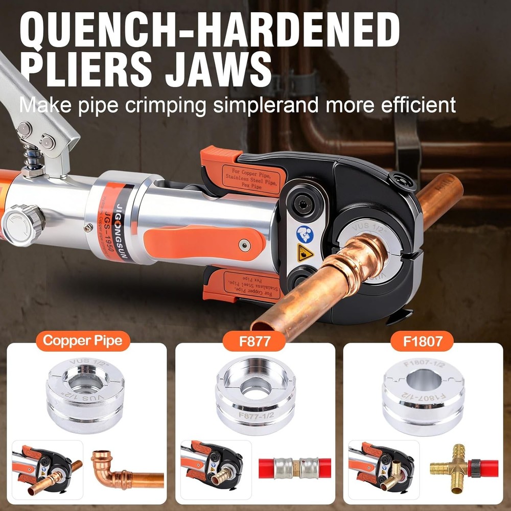 ProPress Tool Kit 1/2 3/4 1 Copper PEX