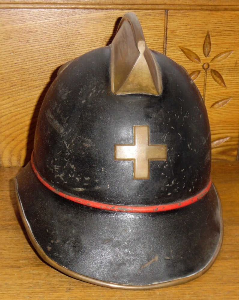 Vintage Swiss Fireman's Helmet #4