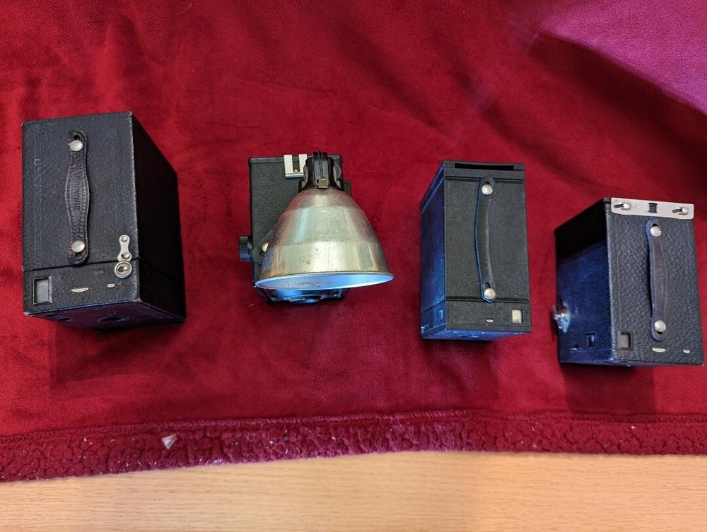 4 vintage and interesting box cameras