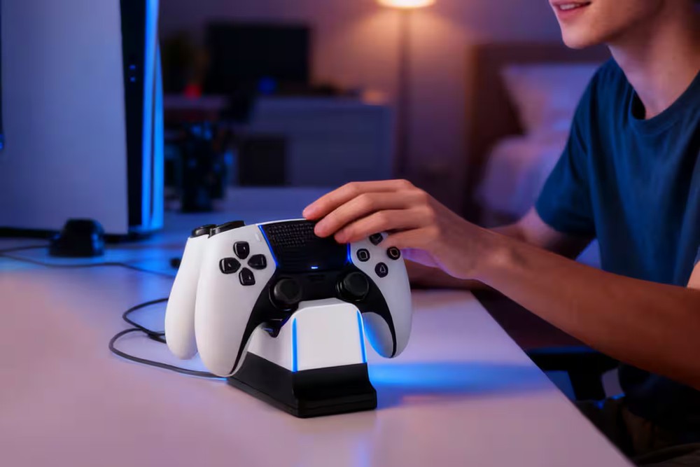 NEXT - Dual Controller Charging Station for Playstation 5 - White