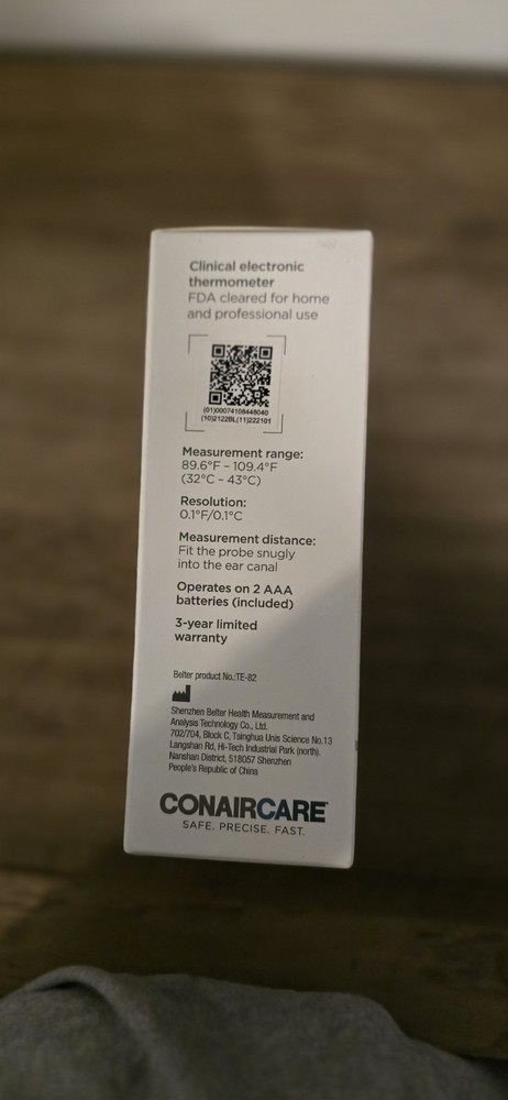 Conaircare Infrared Ear Thermometer