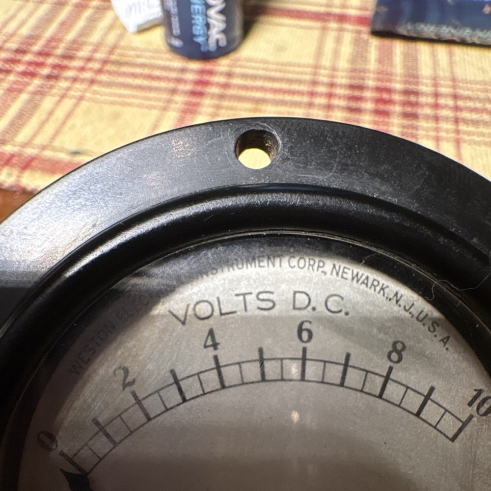 WORKING Weston Model 508 DC Analog Voltmeter 0-10V Panel Meter