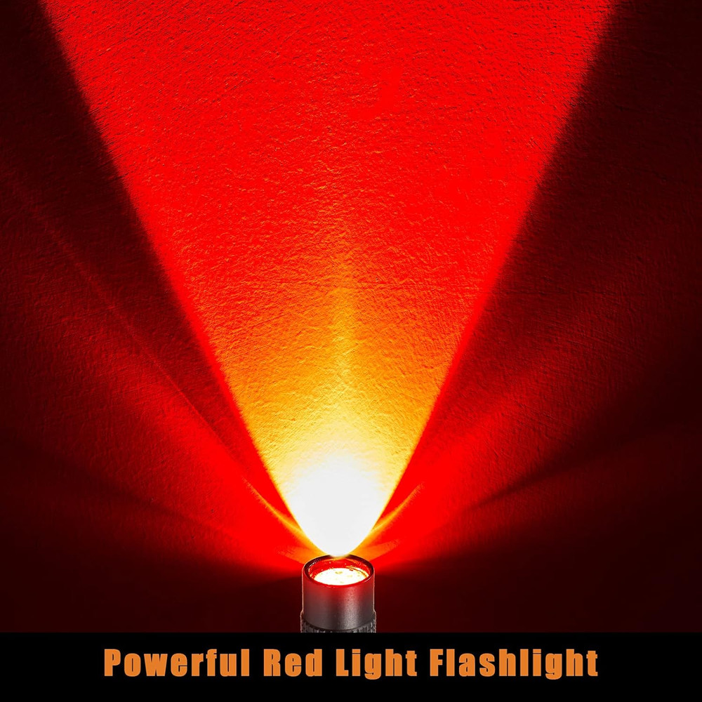 4 Pcs Red Light Flashlight Red LED Flashlight Pen Light Bright Torch for Night A