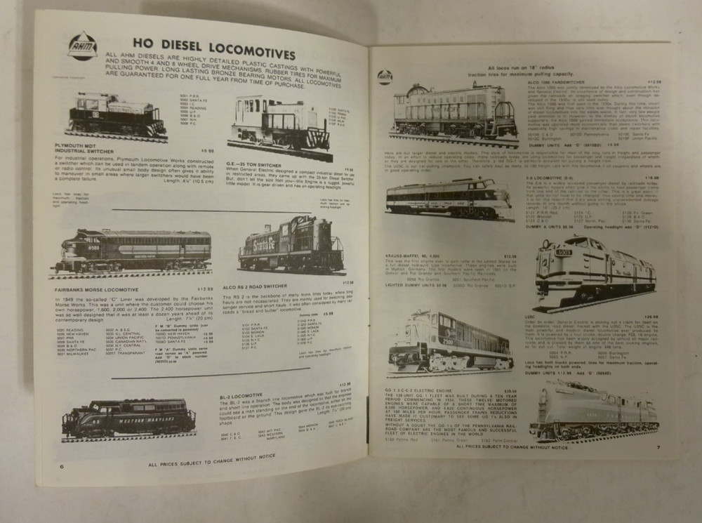 Vintage AHM Does It Again 1972 Catalog CA 18B