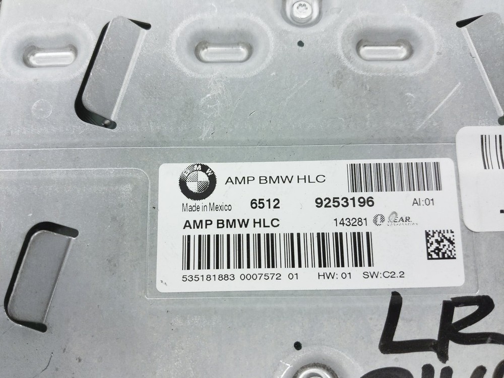 Bmw X3 2011-2017 Audio Amp Amplifier Control Module Computer 65-12-9-253-196