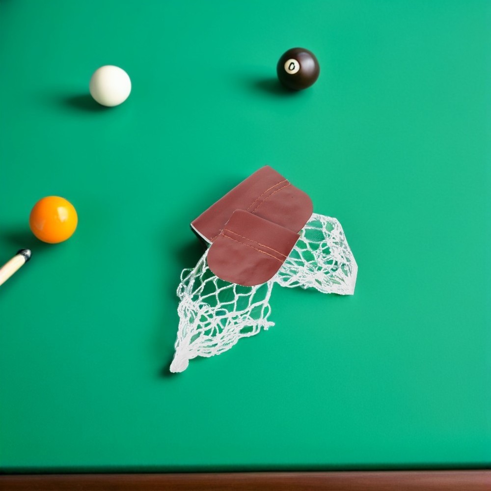6 Pcs Pool Table Replacement Mesh Bag Net Billiard Liners Set Accessory