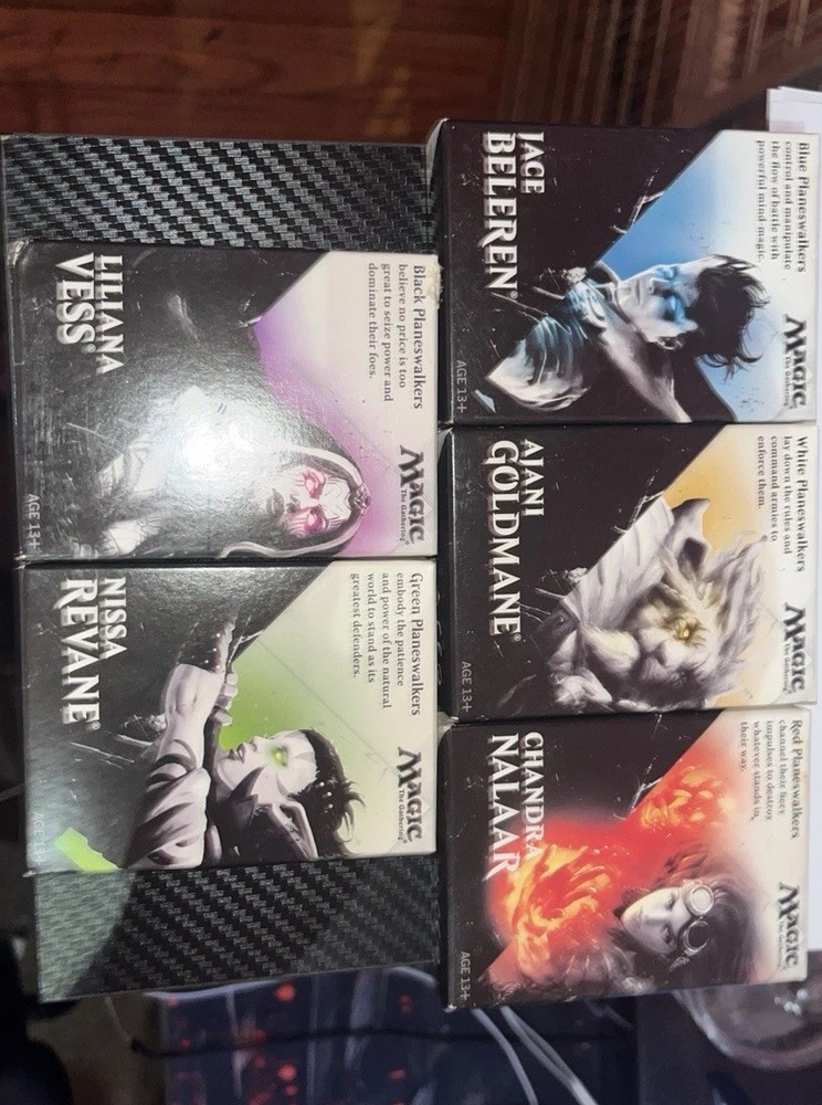 Magic The Gathering 2015 Planewalkers Sample Deck Complete Set All5 Packs Opened