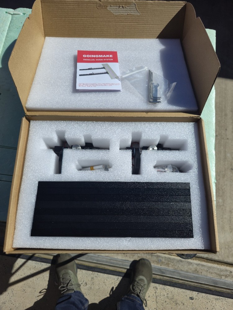 GOINGMAKE Parallel Guide System Metal Complete Kit for Guide Rail Black