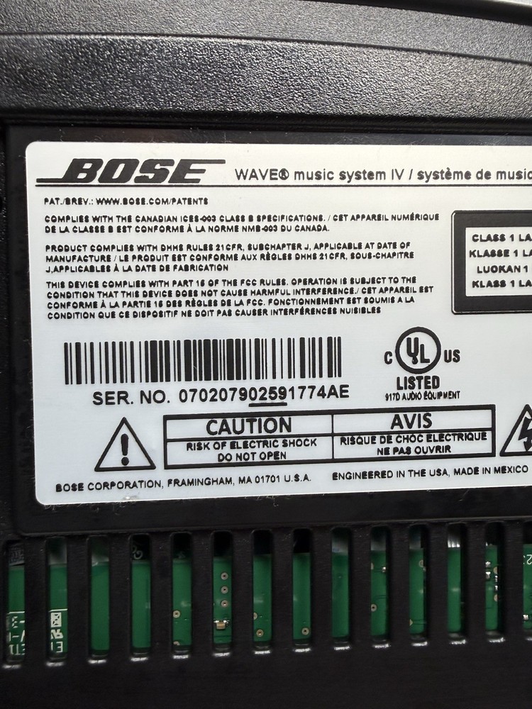Bose Wave SoundTouch Music System IV - Model 41788-WMS