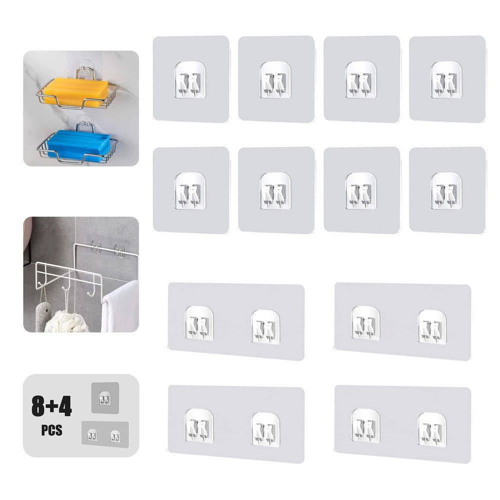 Adhesive Corner Shower Caddy Hook,Multipurpose Iron Shelf Holder;Bathroom Bas...