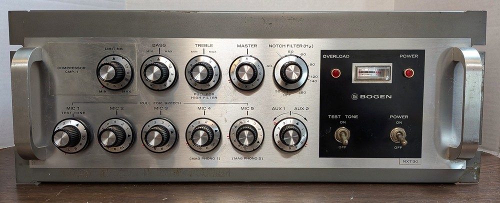 Lear Siegler Bogen NXT30 Custom Flex Amplifier w/CMP-1 Compressor - Tripped Fuse