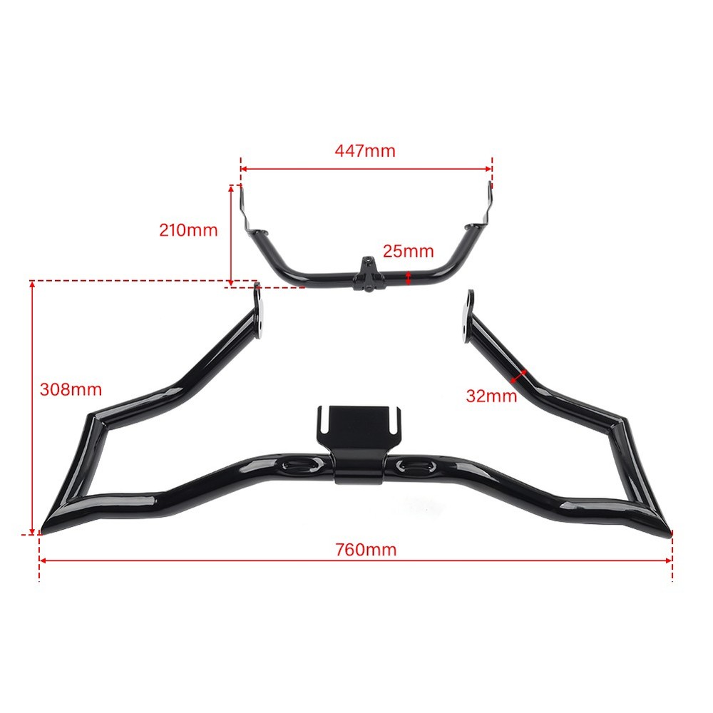 Engine Guard Crash Bar Support Bracket For Harley Road Glide FLTRX 15-23