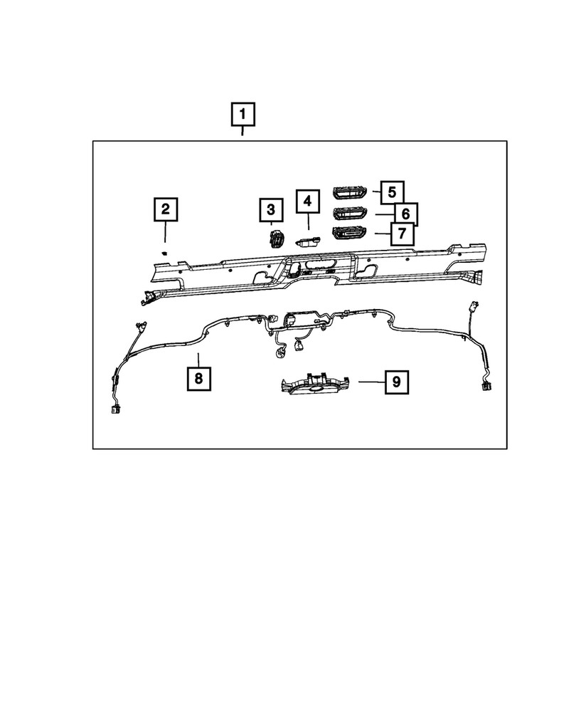 Genuine Mopar Windshield Molding 6ZW23TX7AA