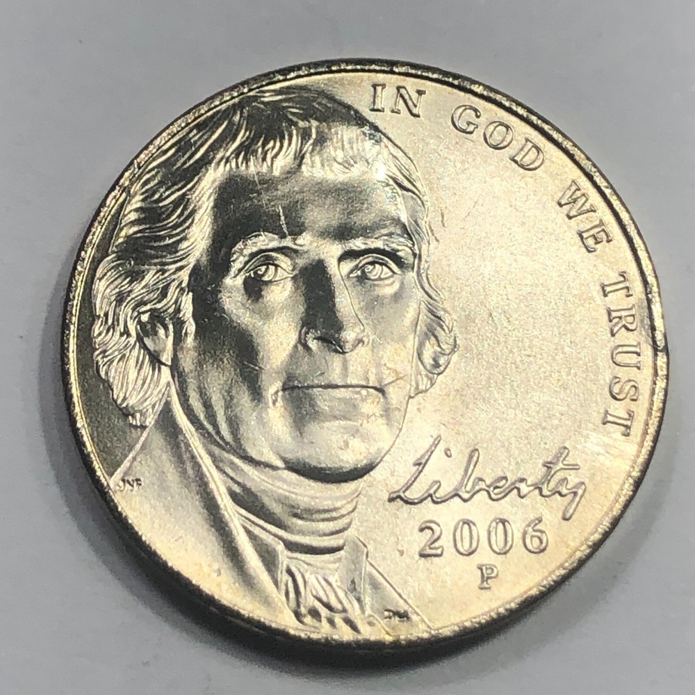 2006-P Jefferson 5 Cent - GEM Uncirculated