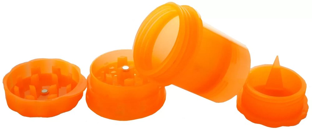GRINDER herb 2 in 1 Multifunction Plastic Spice Mill with Storage Smoking Candy