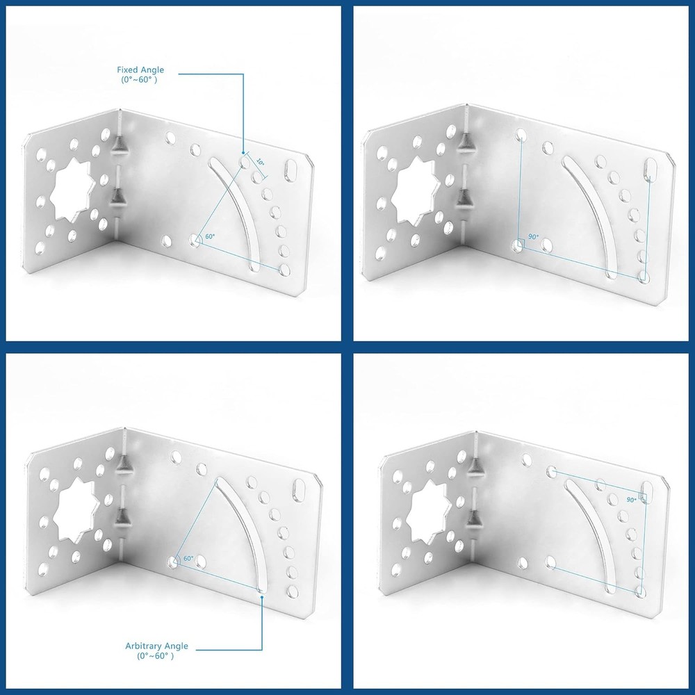 Pole Mount Bracket L Mounting to Wall Hardware Accessories for LPDA...