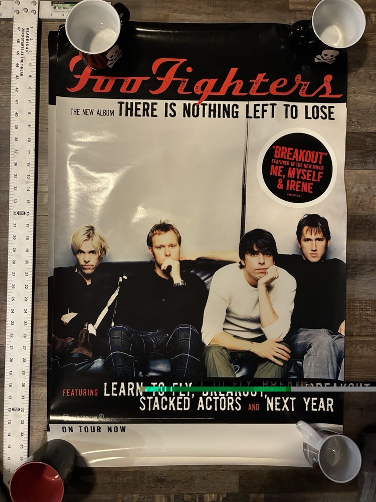 FOO FIGHTERS There Is Nothing Left… Original Promo Poster.  Never Displayed!