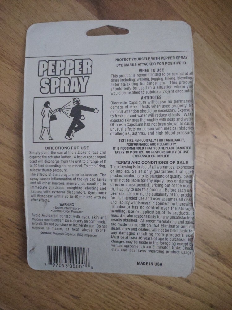 Brand New 2 Oz. Pepper Spray Maximum Strength