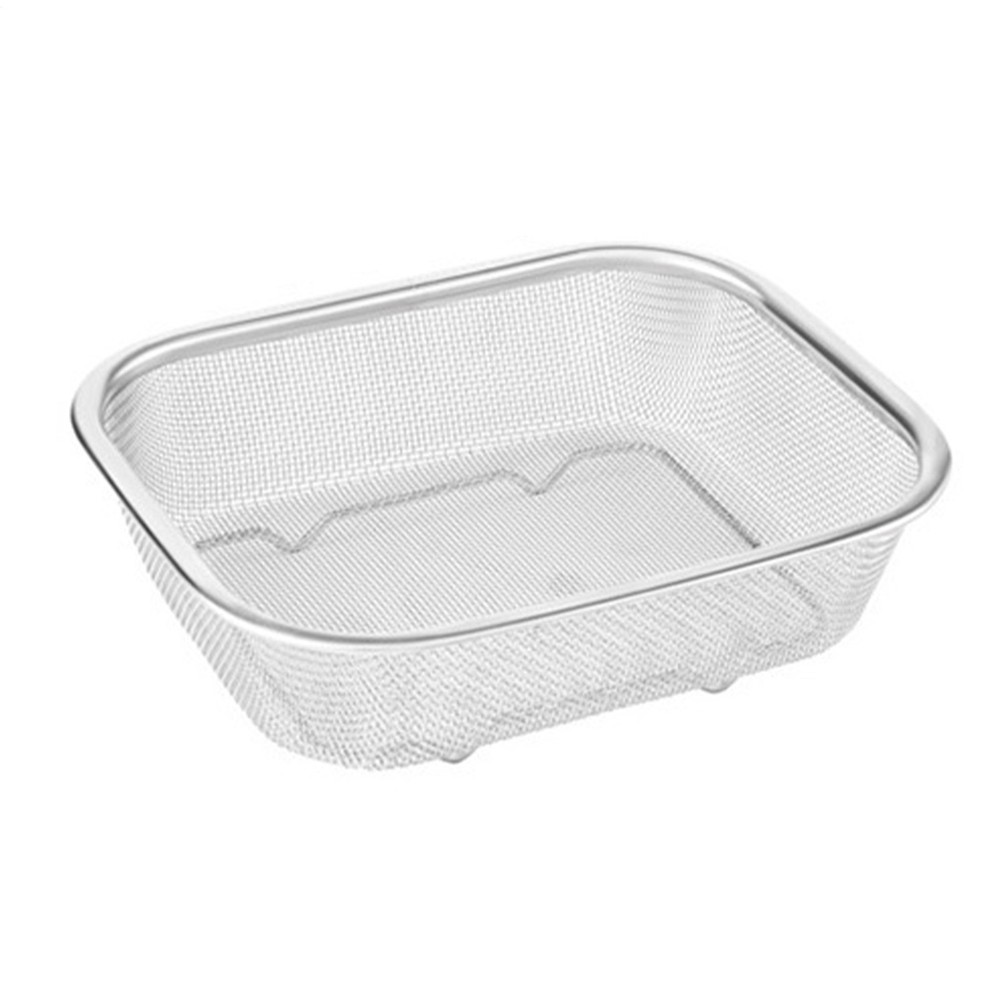 Rectangle Colander Basket Stainless Steel Wire Basket Fine Mesh Respectable
