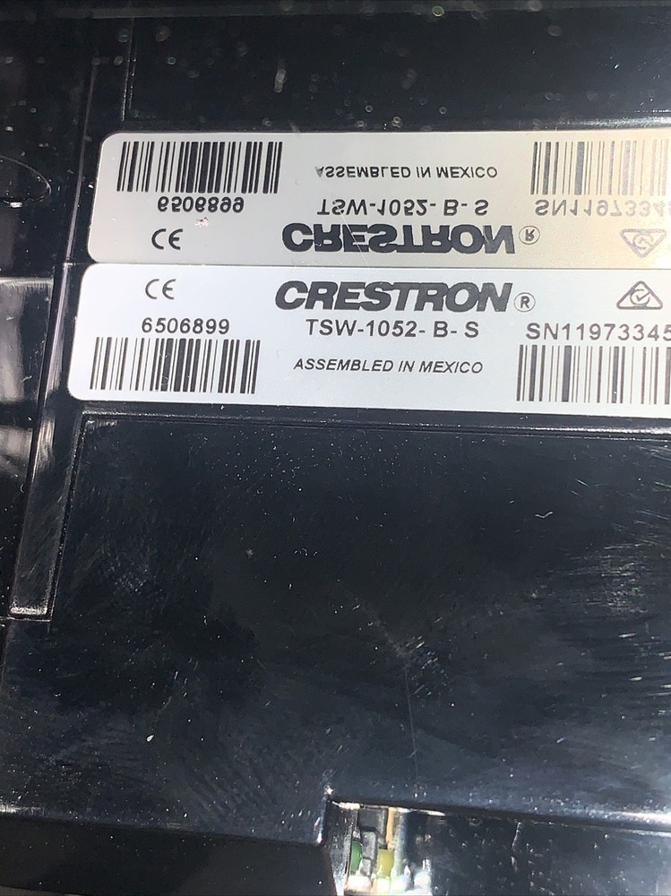 CRESTRON TSW-1052-B-S 10.1" TOUCH SCREEN - BLACK