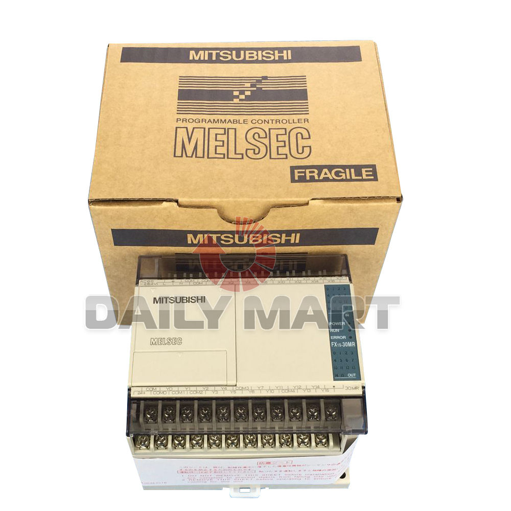 New Mitsubishi Melsec FX1S-30MR-D PLC Basic Unit 24V DC Relay Output Base Unit