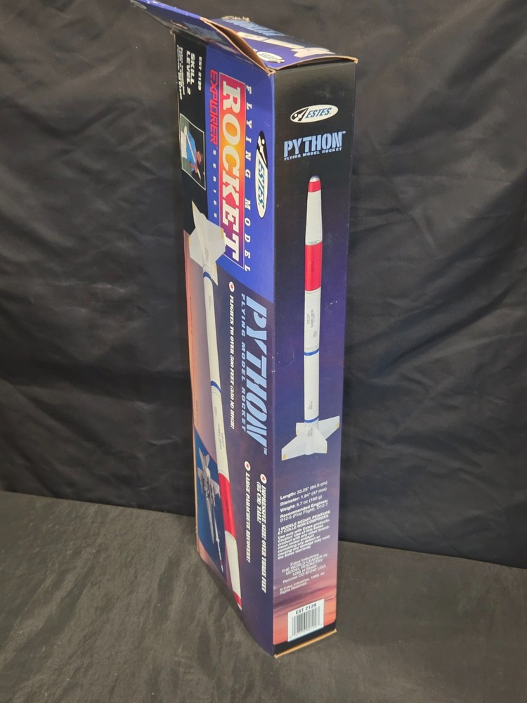 ESTES #2129 PYTHON Flying Model Rocket Kit - Explorer Series NEW