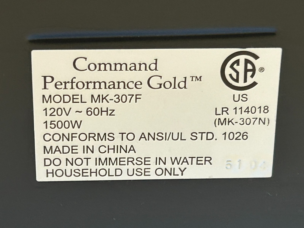 Cuisine Cookware Command Performance Gold Double Burner New