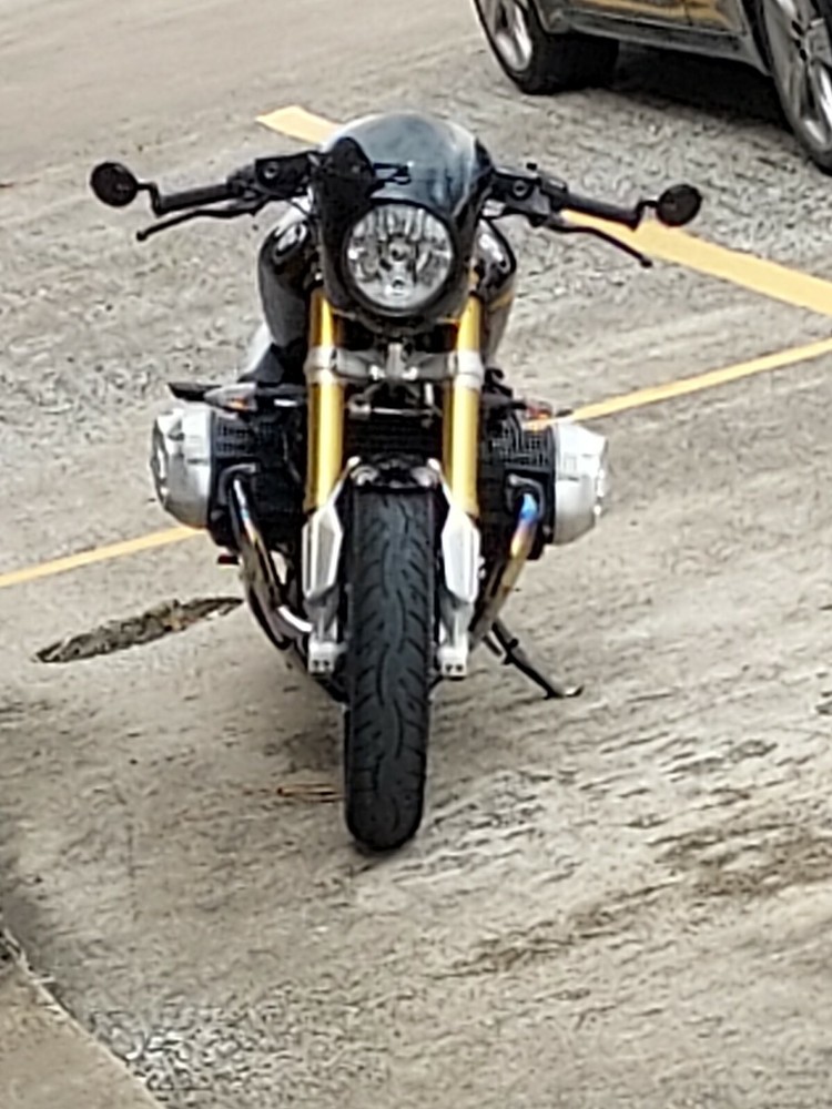 Boxer cafe racer motorcycle decal