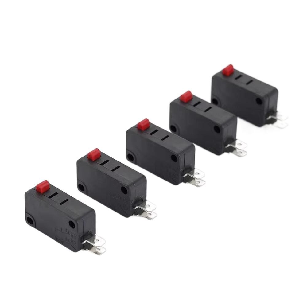 5PCS Trigger Button Switch New 0.6A/125VDC 0.3A/250VDC Black Microswitch