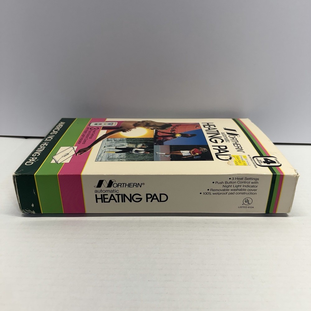 Vintage Northern Automatic Heating Pad Floral Pattern With Box