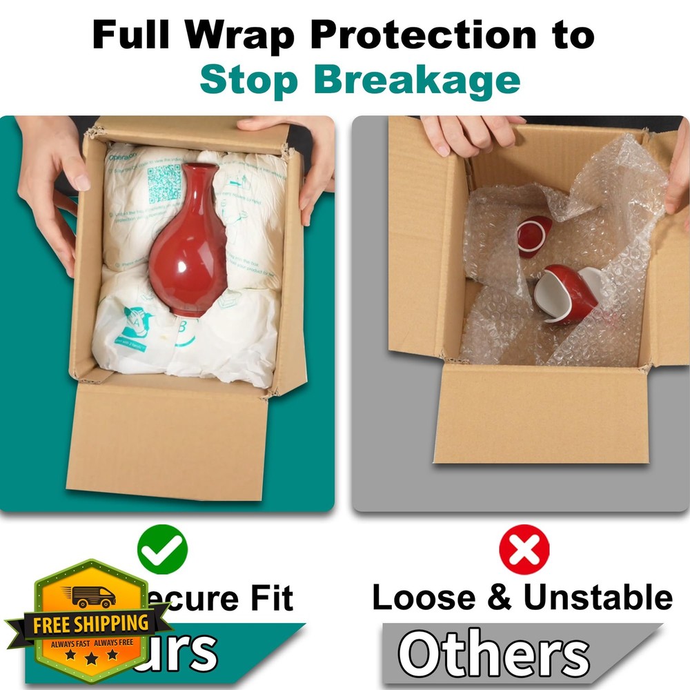 8 Pcs 18"x23" Large Expanding Foam Packing Sheets Protective Wrap
