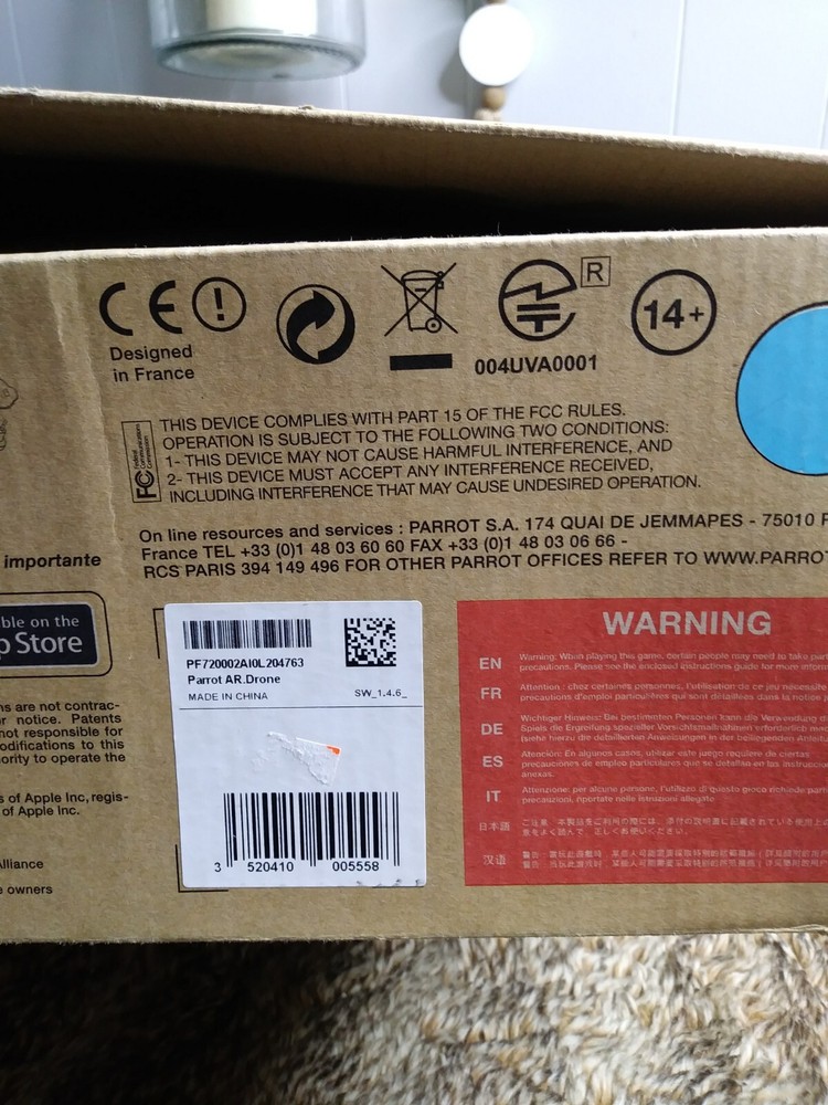 Parrot AR Drone The Flying Video Game NEEDS BATTERY