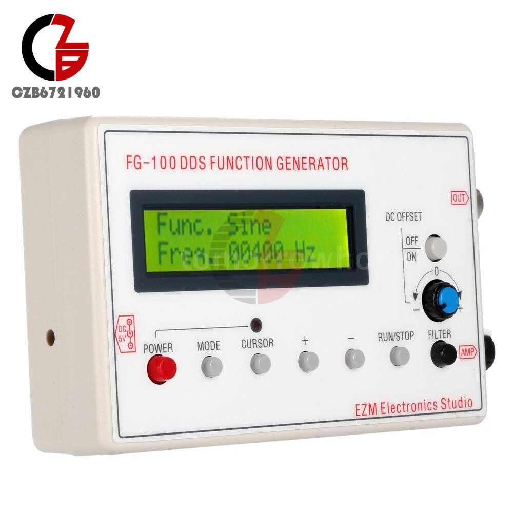 DDS Function Signal Generator Sine Triangle Square Wave Frequency 1HZ-500KHz Kit