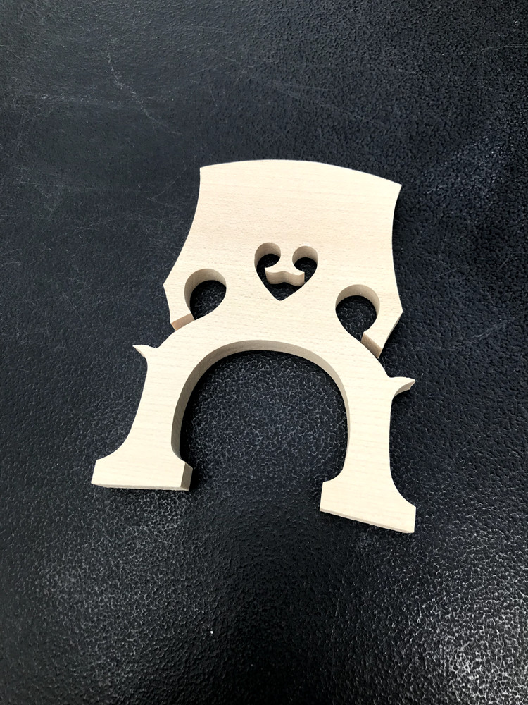 4/4 Cello Bridge Self-Adjusting Blank Bridge, Maple Wood