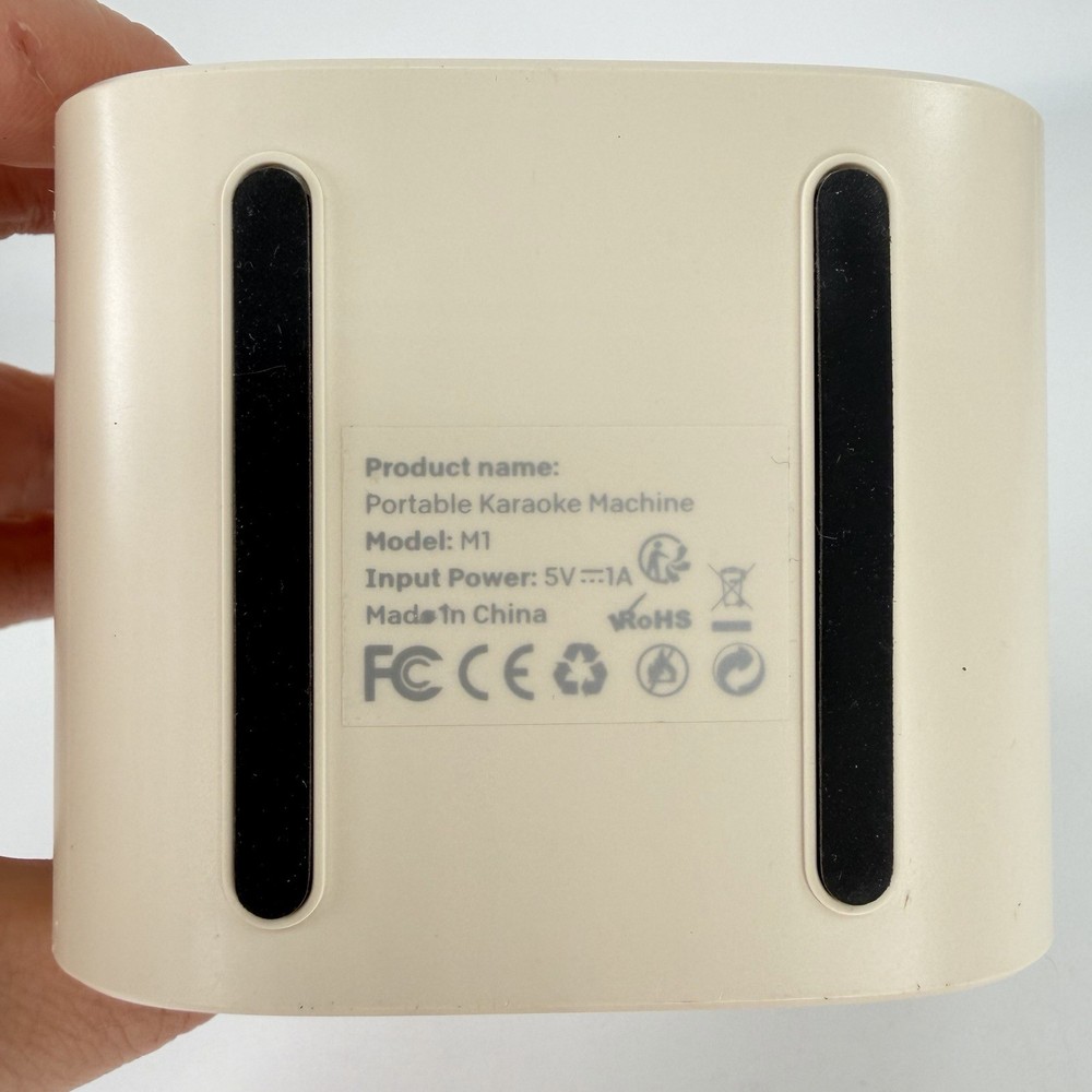 Karaoke Machine M1 Mini Speaker Only Tan with Leather Strap