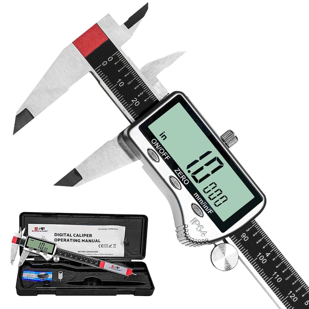 Digital Caliper Measuring Tool 6 inch with Extra Large LCD Screen...