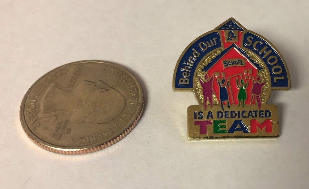 Behind Our School It's A Dedicated Team Pin