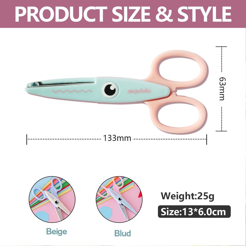 Decorative Pattern Edge Craft Scissors 2-Pack Fancy Scissors Suitable for Fun...