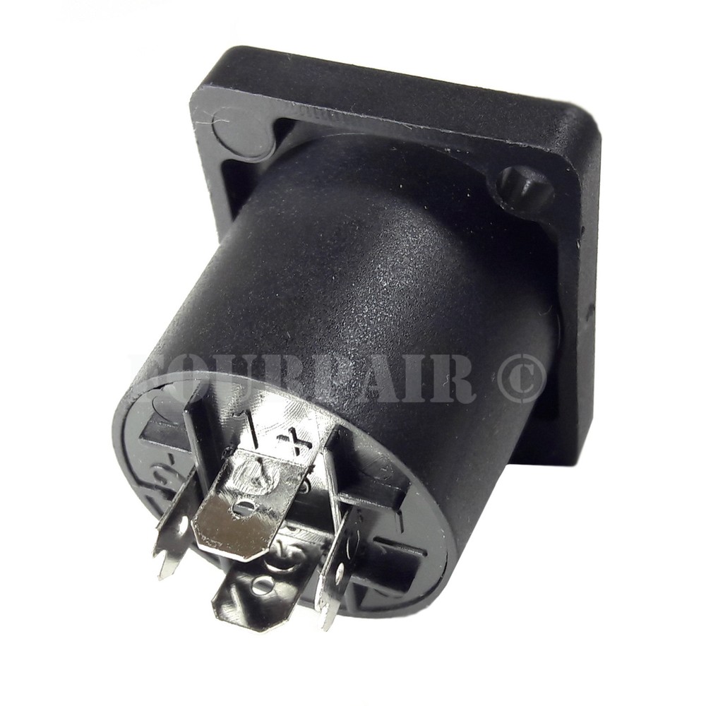 8-Pack SPEAKON Compatible 4-Pole Female Panel Mount Speaker Connector