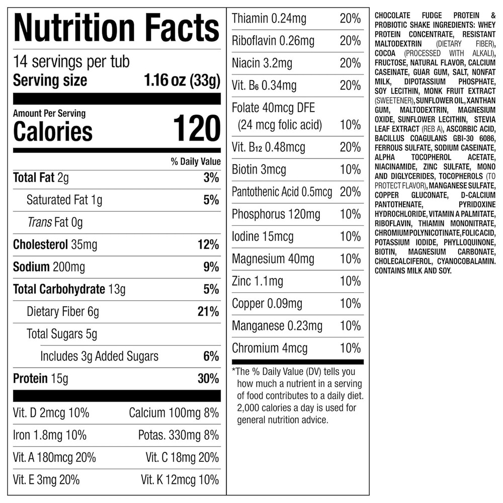 Prosync Chocolate Meal Replacement Protein Shake Mix - 14 Servings