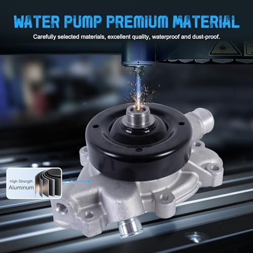 AW7160 Engine Aluminum Water Pump Compatible with Dodge Ram 1500/ Ram 2500/