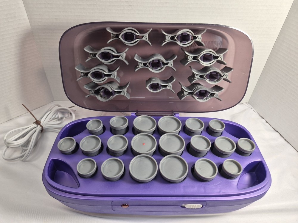 Hot Shot Tools- 20 Hot Rollers with Clips Model #8510352 Great Condition!