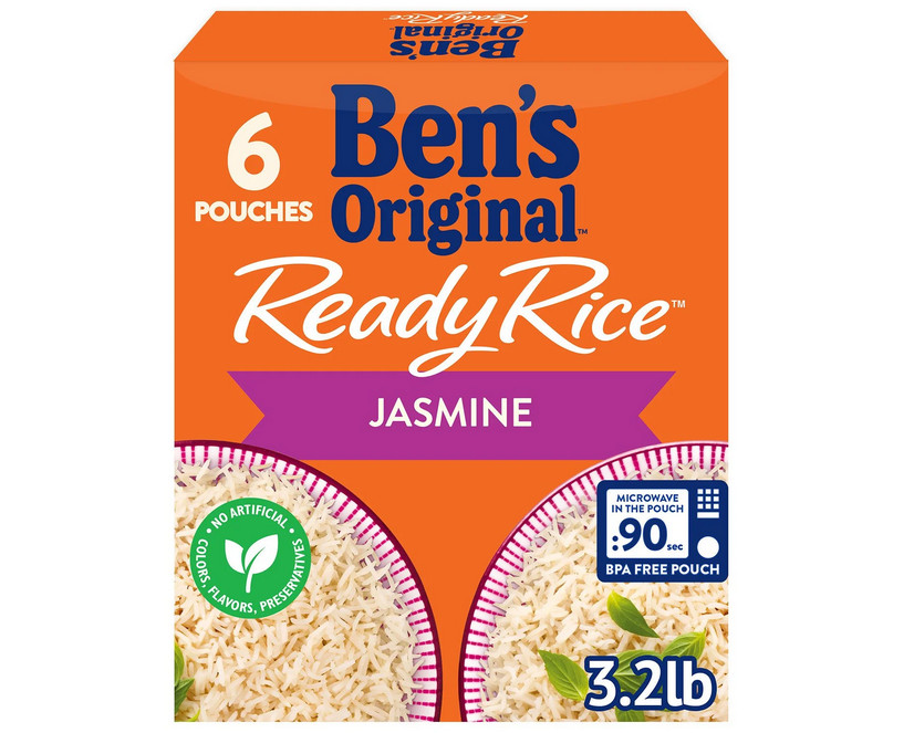 Ben's Original Ready Rice Jasmine 8.5oz 6-Pack Microwavable Pouches