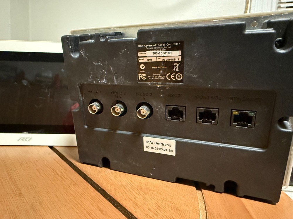 RTI KX7 20-210152-13 Advanced In-Wall Controller 7 inch Touch Panel Display