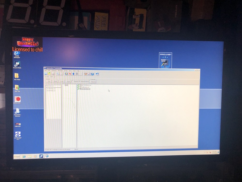Proline 7 Remote FairPlay Scoreboard Trans-Lux 06-0060-10 Version 900