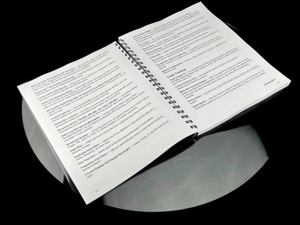 Uniden BCT15 Instructions Operating Manual User Guide Coil Bound