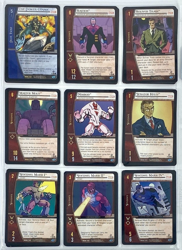 VS System Marvel Origins MOR 2004 220/220 COMPLETE SET NM