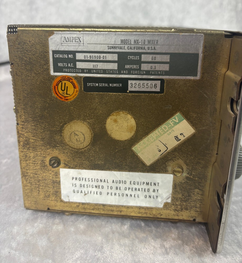 Vintage Ampex MX-10 MX10 mixer